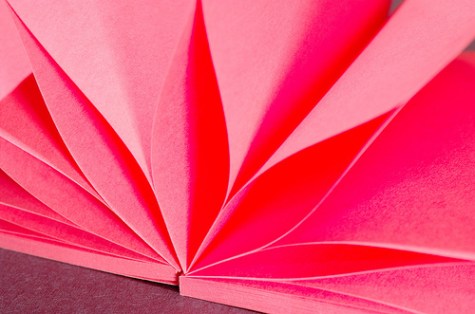 pink post it